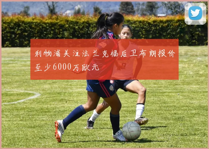 利物浦关注法兰克福后卫布朗报价至少6000万欧元